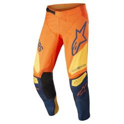 SPODNIE ALPINESTARS TECHSTAR FACTORY ORANGE/DARK BLUE/WARM YELLOW