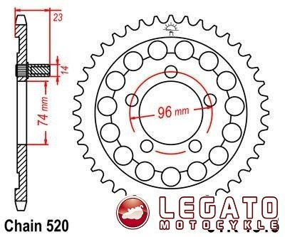 ZĘBATKA NAPĘDOWA JT TYŁ