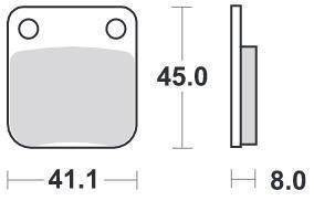 KLOCKI HAMULCOWE SBS 536 RSI