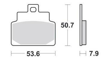 KLOCKI HAMULCOWE SBS 153 MS