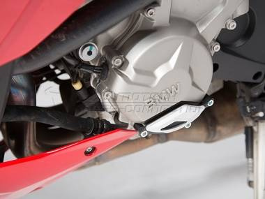 OSŁONA SILNIKA SW-MOTECH BMW S1000R/RR/XR, BLACK/SILVER