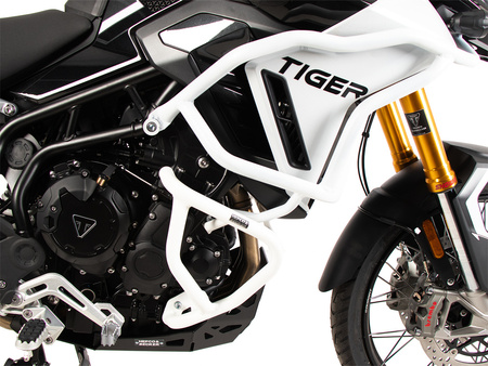 Tank protection bar "Solid" white for Triumph Tiger 900 Rally Pro (2024-)