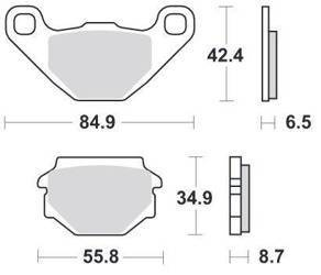 KLOCKI HAMULCOWE SBS 651 HF