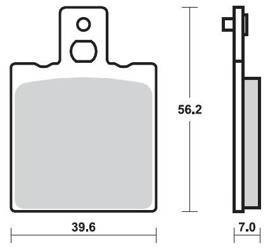 KLOCKI HAMULCOWE SBS 519 DCC