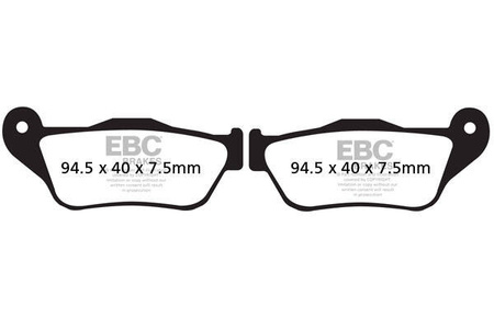 EBC Klocki hamulcowe SFAC430 skuterowe karbonowe (kpl. na 1 tarcze)