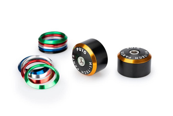 Końcówki kierownicy PUIG do Kawasaki Ninja / Z / ZX (z pierścieniami) Czarny (N) 21466N