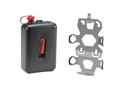 ZEGA Evo accessory holder set canister holder with oil canister Touratech 2 litres