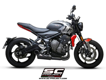 SC-Project układ wydechowy STR-1 Matt Black Triumph TRIDENT 660 (2021 – 2024)