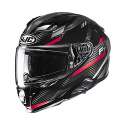 KASK MOTOCYKLOWY HJC F71 CARBON ESIRA BLACK RED