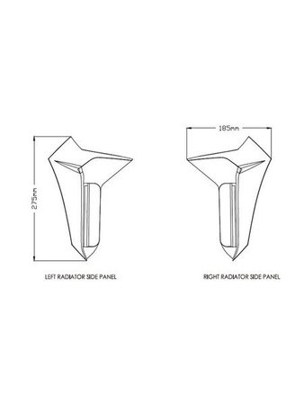 BOCZNE PANELE CHŁODNICY DO YAMAHA MT-07 18-20