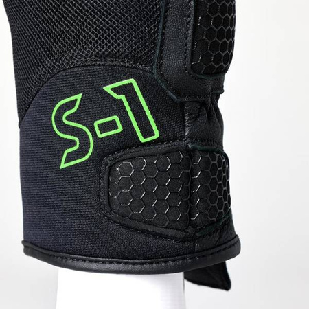 RĘKAWICE SKÓRZANE RST S1 MESH CE BLACK/GREY/NEON GREEN S (3182)