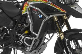 Stainless steel crash bar extension for BMW F800GS Adventure