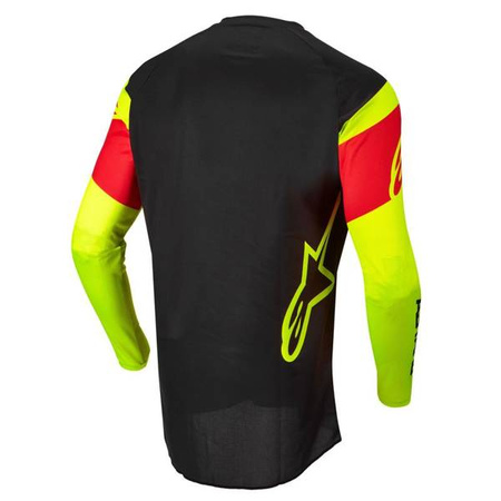 BLUZA ALPINESTARS FLUID TRIPPLE BLACK/FLUO YELLOW/FLUO RED
