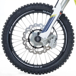 ZESTAW NAKLEJEK NA OBRĘCZ KOŁA NA RANT FELG RG RACING WHITE