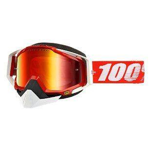 Gogle 100% Racecraft Snow red mirror