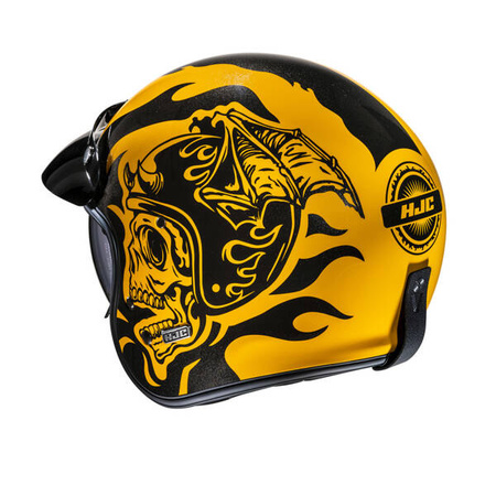 KASK HJC V31 FLAME YELLOW/BLACK