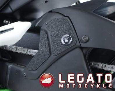 TANKPAD ANTYPOďż˝LIZGOWY ZABEZPIECZAJďż˝CY WAHACZ 3 CZĘCI KAWASKI H2 / H2R BLACK