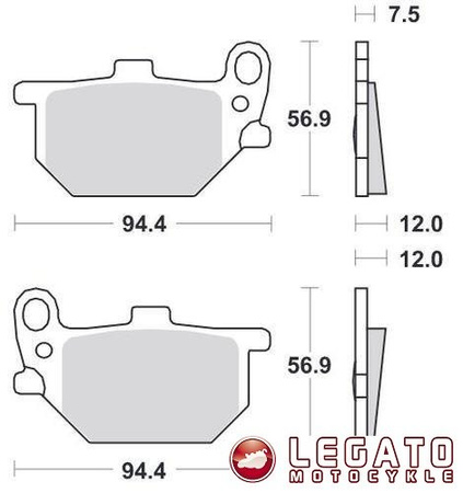 KLOCKI HAMULCOWE SBS 545 HF