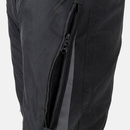 SPODNIE TEKSTYLNE OZONE VULCAN BLACK (DŁUŻSZA NOGAWKA)