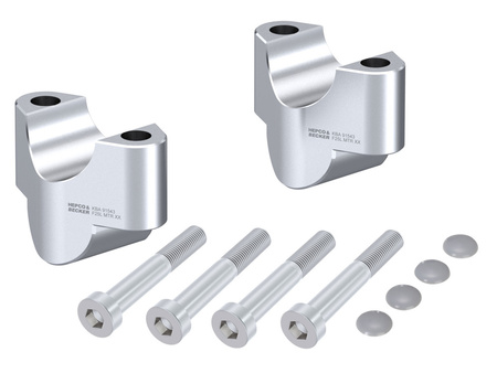 Handlebar Riser for KTM 1290 Super Duke R (2020-2023), 25mm - silver