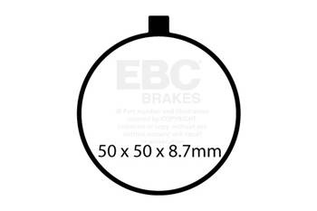EBC Klocki hamulcowe GPFAX743HH torowe/profesjonalne (kpl. na 1 tarcze)