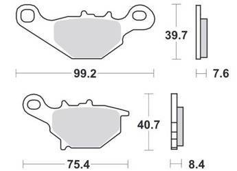 KLOCKI HAMULCOWE SBS 122 HF