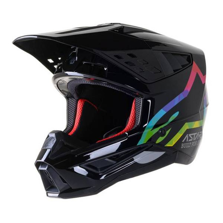 KASK ALPINESTARS S-M5 COMPASS BLACK/SILVER HUE GLOSSY