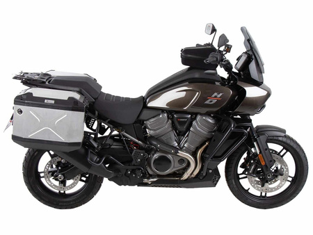 Harley-Davidson Pan America 1250/Spe 2021-2023 Stelaż Cutout + srebrne kufry boczne Xplorer