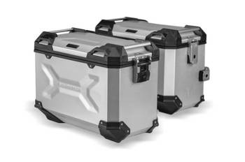 ZESTAW KUFRÓW BOCZNYCH TRAX ADV I STELAŻY SW-MOTECH KAWASAKI VERSYS 650 (15-), SILVER 45/45L