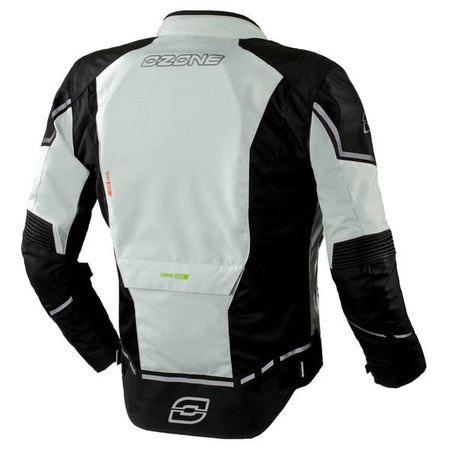 Motocyklowa Kurtka Tekstylna Ozone Jet II Ice/Black