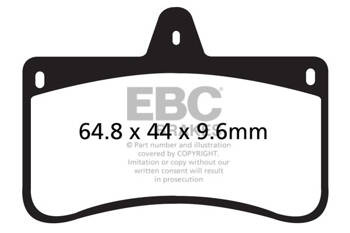 EBC Klocki kartingowe FA538S (1 kpl. na tarczę)