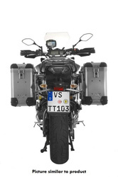 ZEGA Pro aluminium pannier system 31/31 litres with stainless steel rack for Yamaha MT-09 Tracer (2015-2017)
