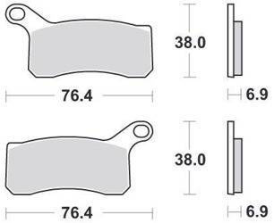 KLOCKI HAMULCOWE SBS 866 SI