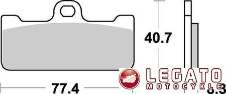 KLOCKI HAMULCOWE SBS 695 DC