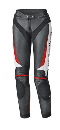 Motocyklowe Spodnie Skórzane Held Lady Lane II Black/White/Red