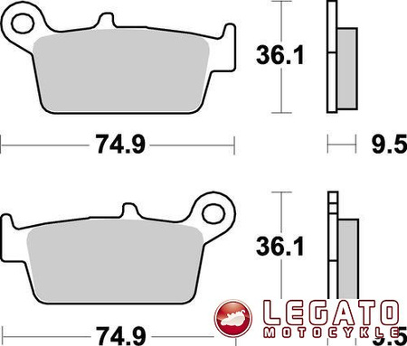 KLOCKI HAMULCOWE SBS 604 SI
