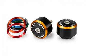 Końcówki kierownicy PUIG do Yamaha FJR / FZ / YZF (z pierścieniami) Czarny (N) 21732N