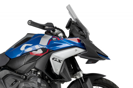 Przednie spoilery dociskowe PUIG do BMW R1300GS (Pista 5) Czarny mat (J) 22310J