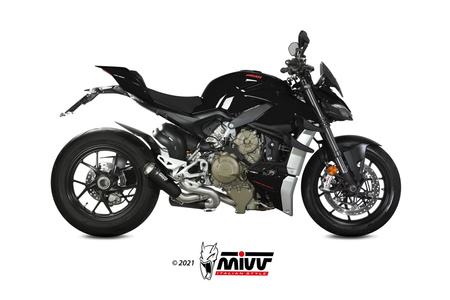 Mivv Tłumiki końcowe X-M1 Inox Nero Ducati Streetfighter V4 2020-2022
