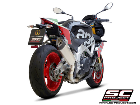 SC-Project tłumik końcowy  końcowy  SC1-R  Titanium Aprilia Tuono V4 2017-2020