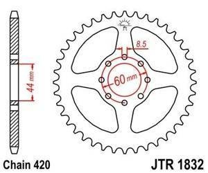 ZĘBATKA NAPĘDOWA JT TYŁ (420)