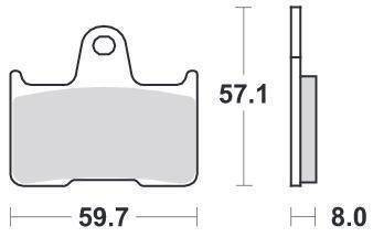 KLOCKI HAMULCOWE SBS 715 LF