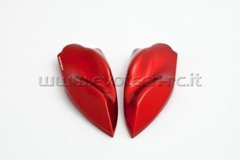 Zaślepki lusterek EVOTECH RC MV Augusta czerwone