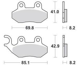 KLOCKI HAMULCOWE SBS 140 CT