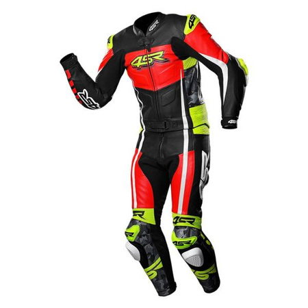 KOMBINEZON SKÓRZANY DWUCZĘŚCIOWY 4SR RR EVO III NEON