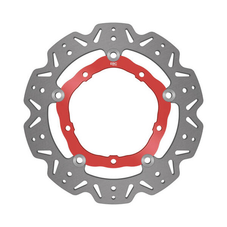 EBC Tarcza hamulcowa motocyklowa VR2127RED VEE, czerwona