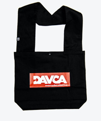 Bavlněná taška DAVCA Don't Panic - černá