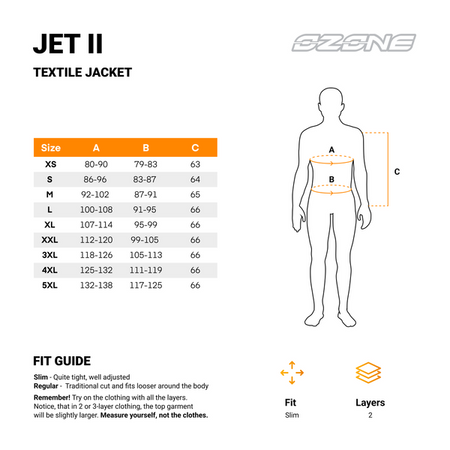 Motocyklowa Kurtka Tekstylna Ozone Jet II Black/Fluo Yellow