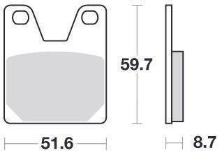 KLOCKI HAMULCOWE SBS 733 HF
