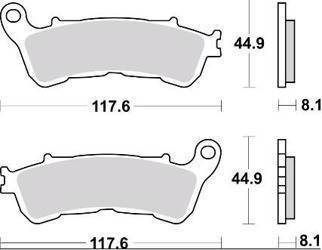KLOCKI HAMULCOWE SBS 828 LS